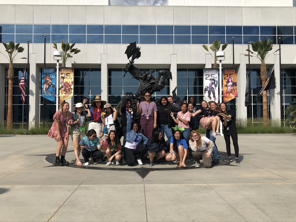 Group picture from Summer 2019 with Girls Who Code.